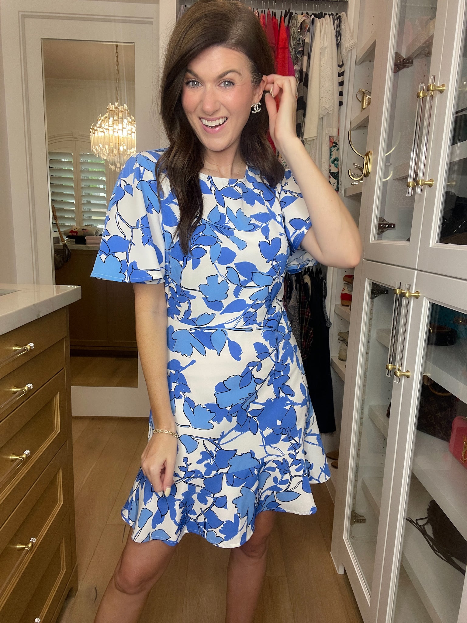 Sugarlips Kohl Floral Flouncy Dress