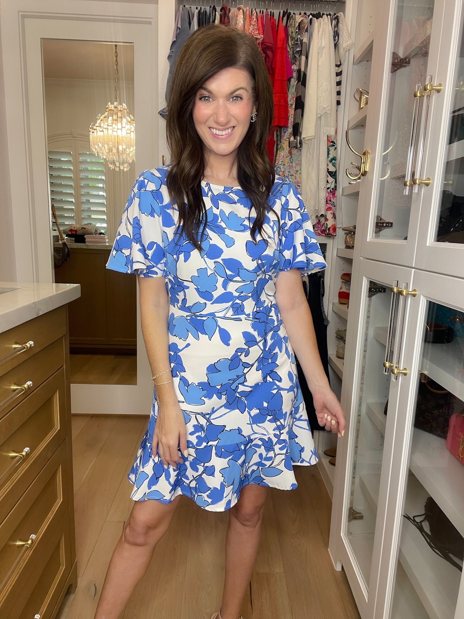 Sugarlips Kohl Floral Flouncy Dress