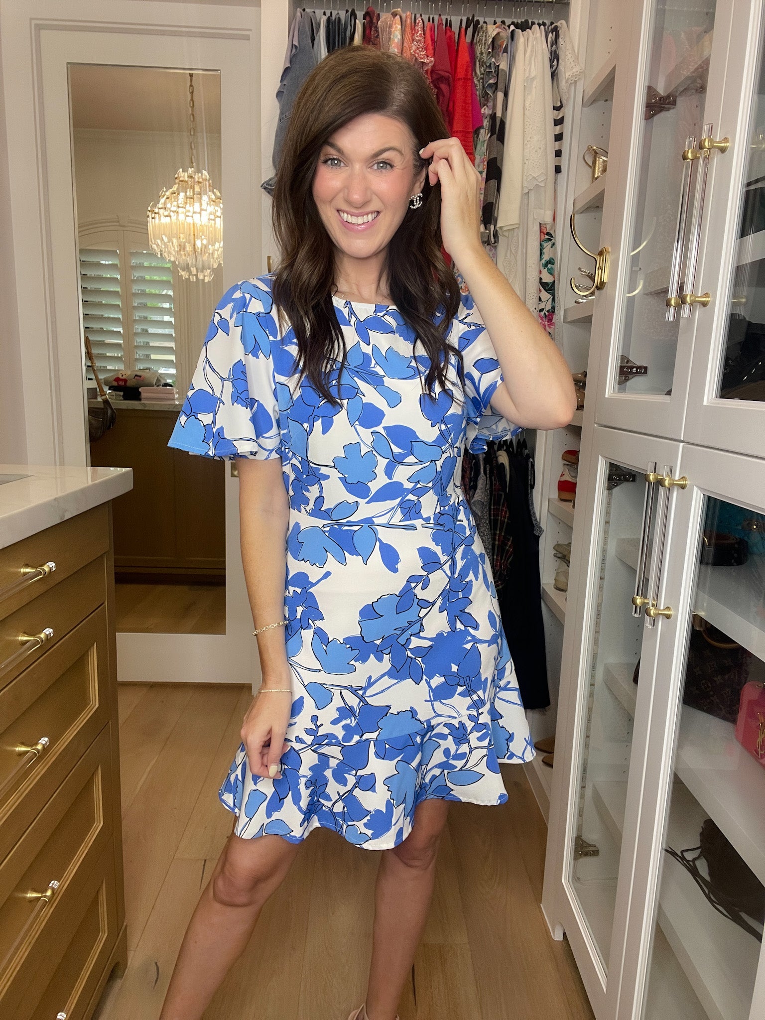 Sugarlips Kohl Floral Flouncy Dress