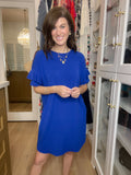 *BELLES & DOORBUSTER* Play it Cool Dress in Royal *FINAL SALE*