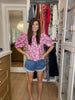 Poppy Crush Puff Sleeve Top
