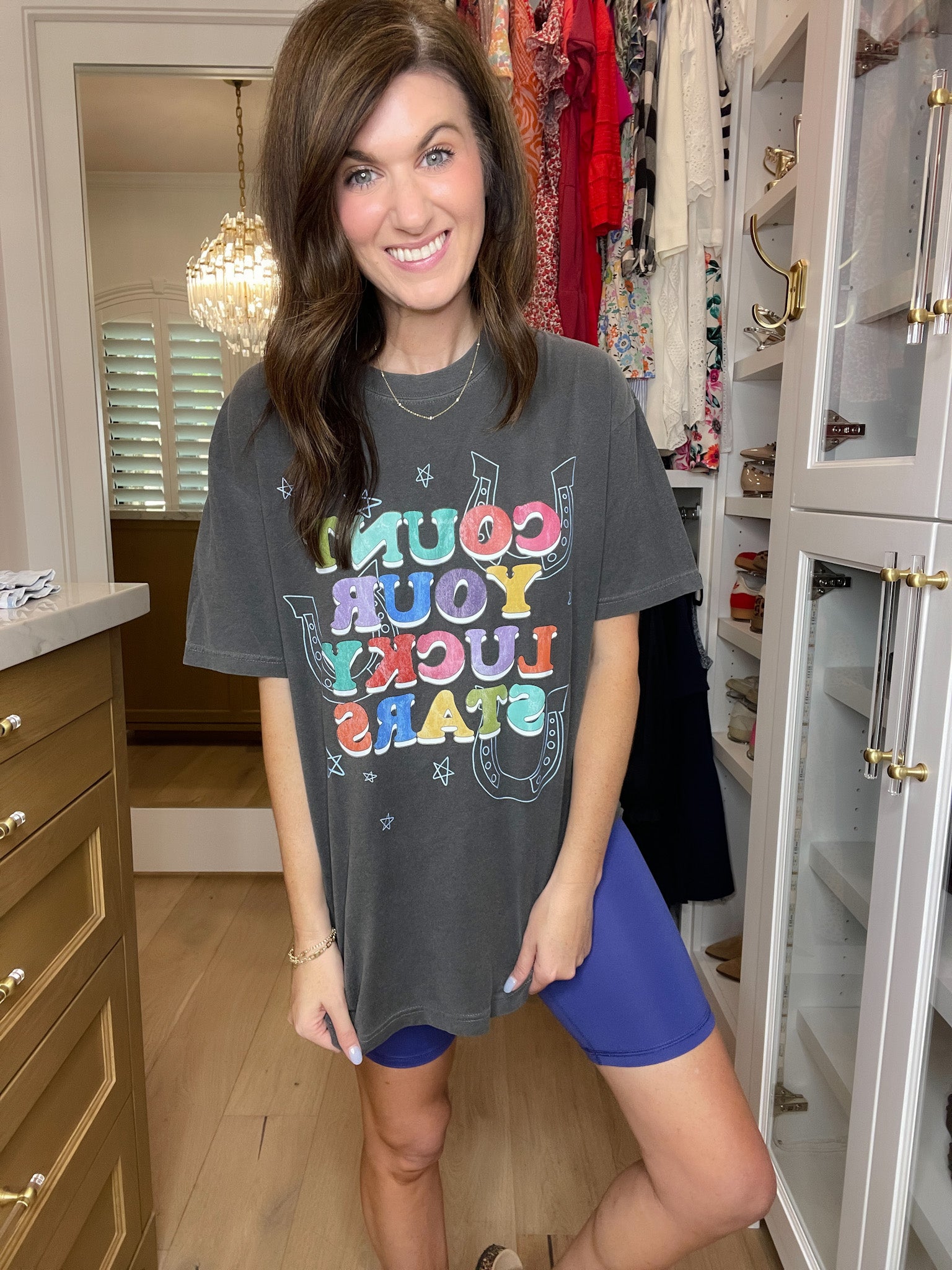 Mono B Venice Crossover Waist Biker Shorts in Multiple Colors