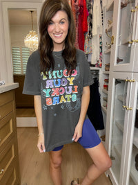 Mono B Venice Crossover Waist Biker Shorts in Multiple Colors