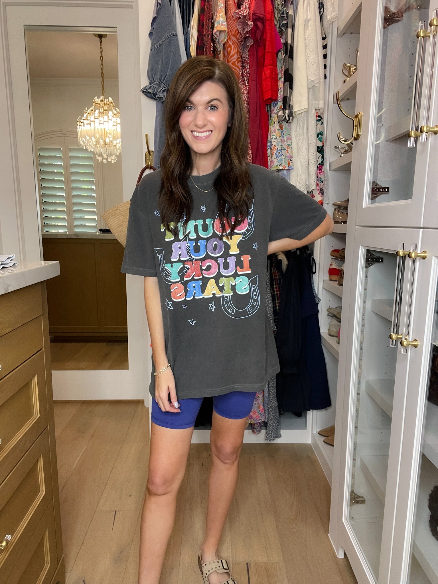 Mono B Venice Crossover Waist Biker Shorts in Multiple Colors