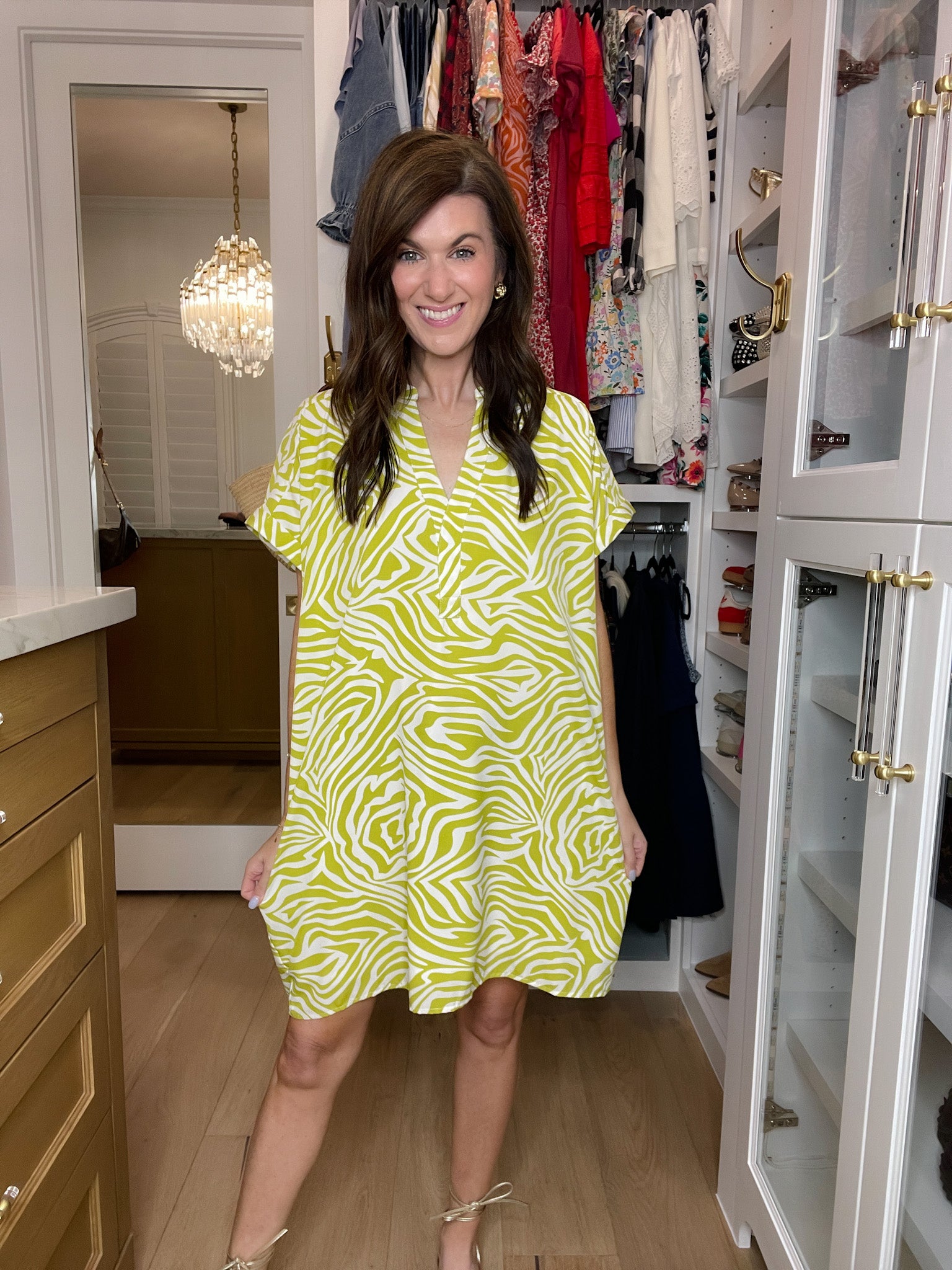 Twist of Lime Shift Dress