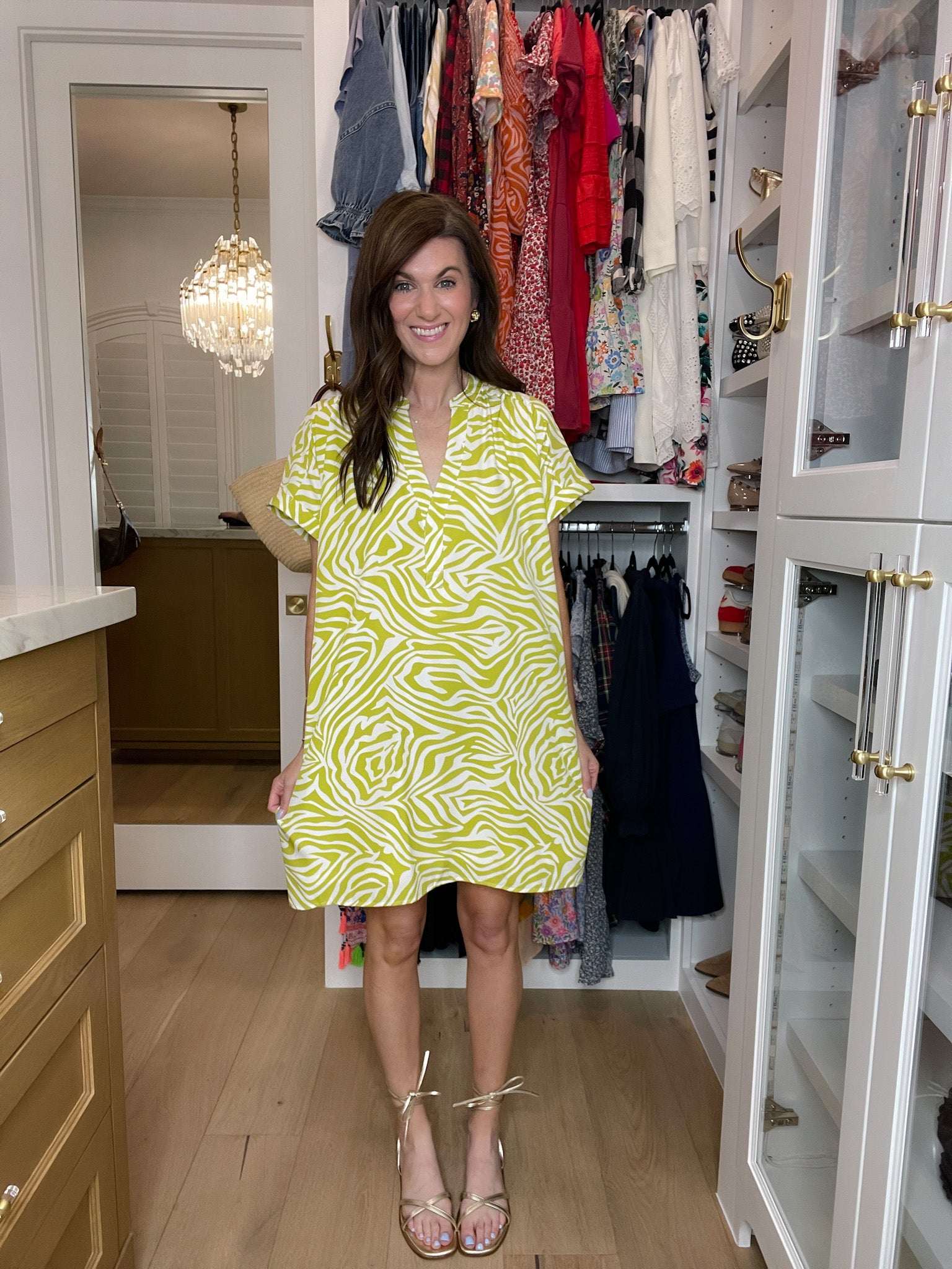 Twist of Lime Shift Dress