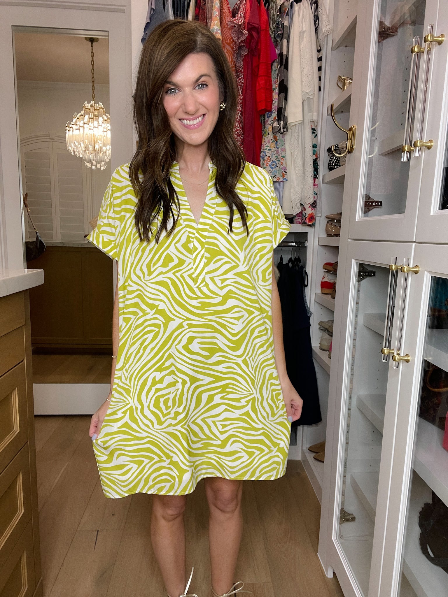 Twist of Lime Shift Dress