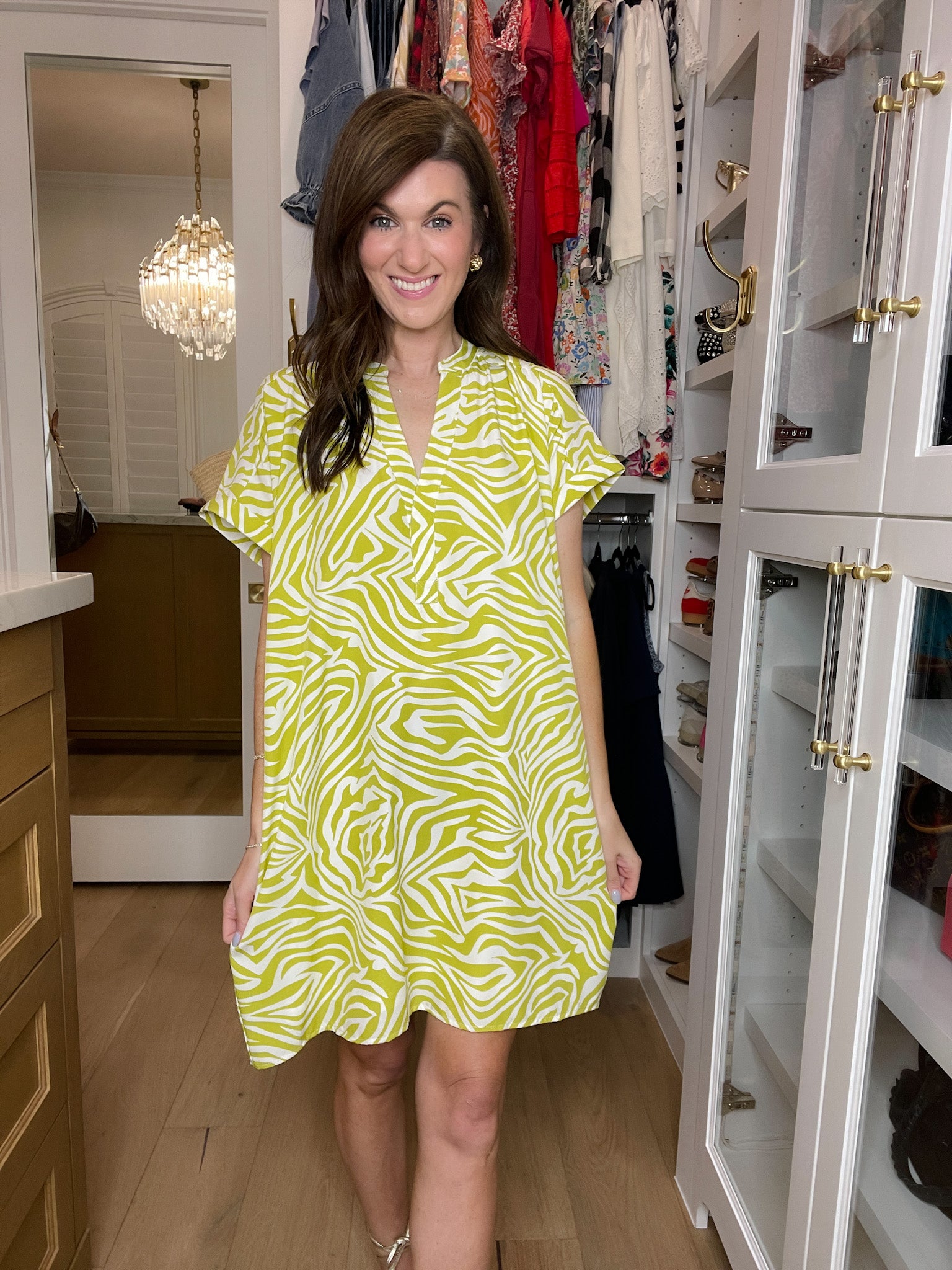 Twist of Lime Shift Dress