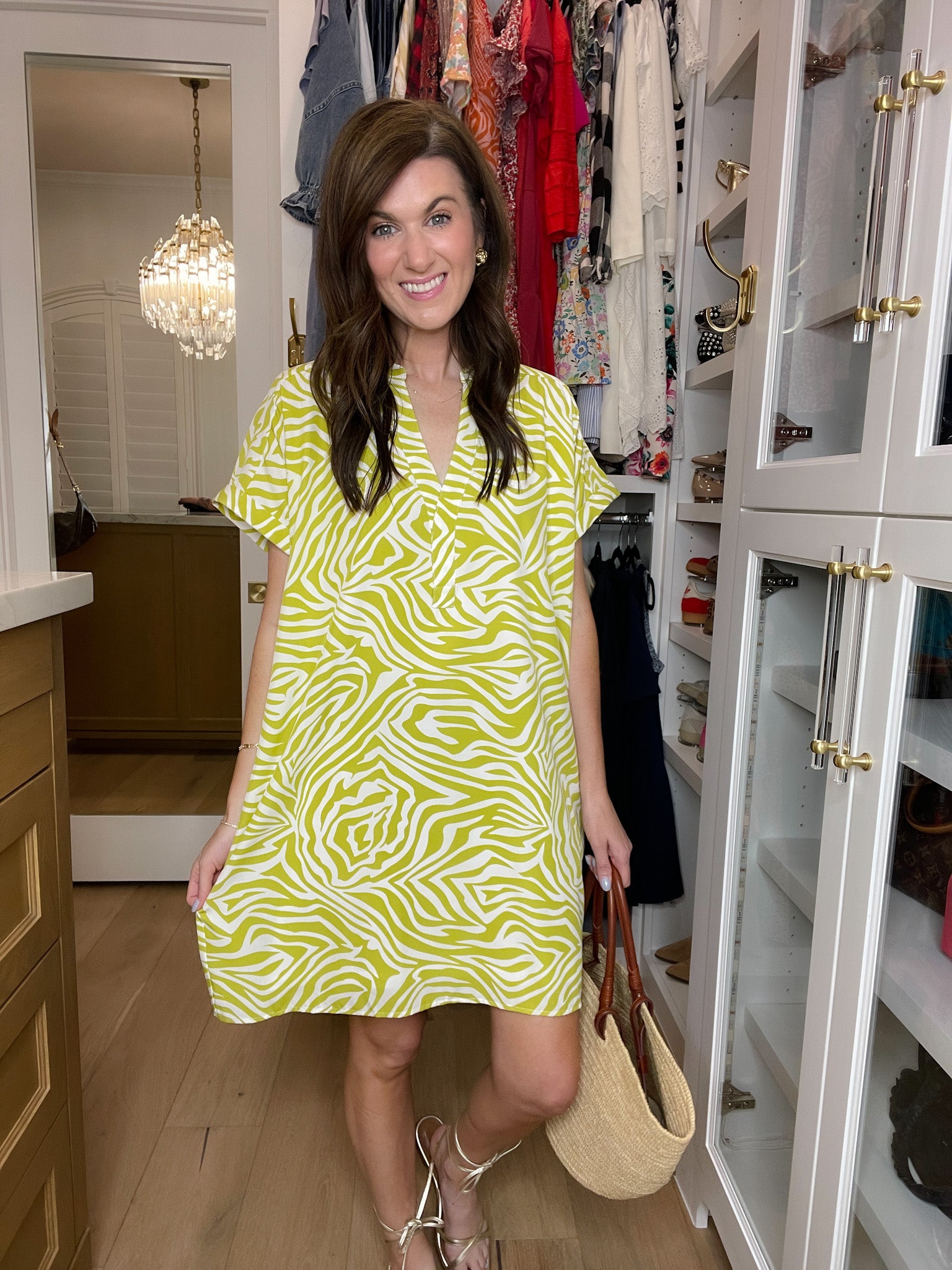 Twist of Lime Shift Dress