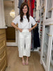 Columbia White Barrel Jeans