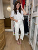 Columbia White Barrel Jeans