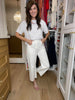 Columbia White Barrel Jeans