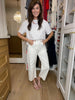 Columbia White Barrel Jeans
