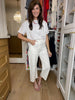 Columbia White Barrel Jeans