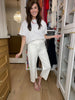 Columbia White Barrel Jeans