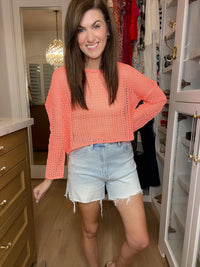 Sunny Side Denim Shorts in Light Wash