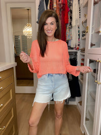 Sunny Side Denim Shorts in Light Wash