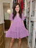 True Delight Gingham Dress in Purple