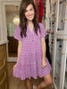 True Delight Gingham Dress in Purple