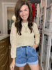 Drift Away Crochet Top in Natural