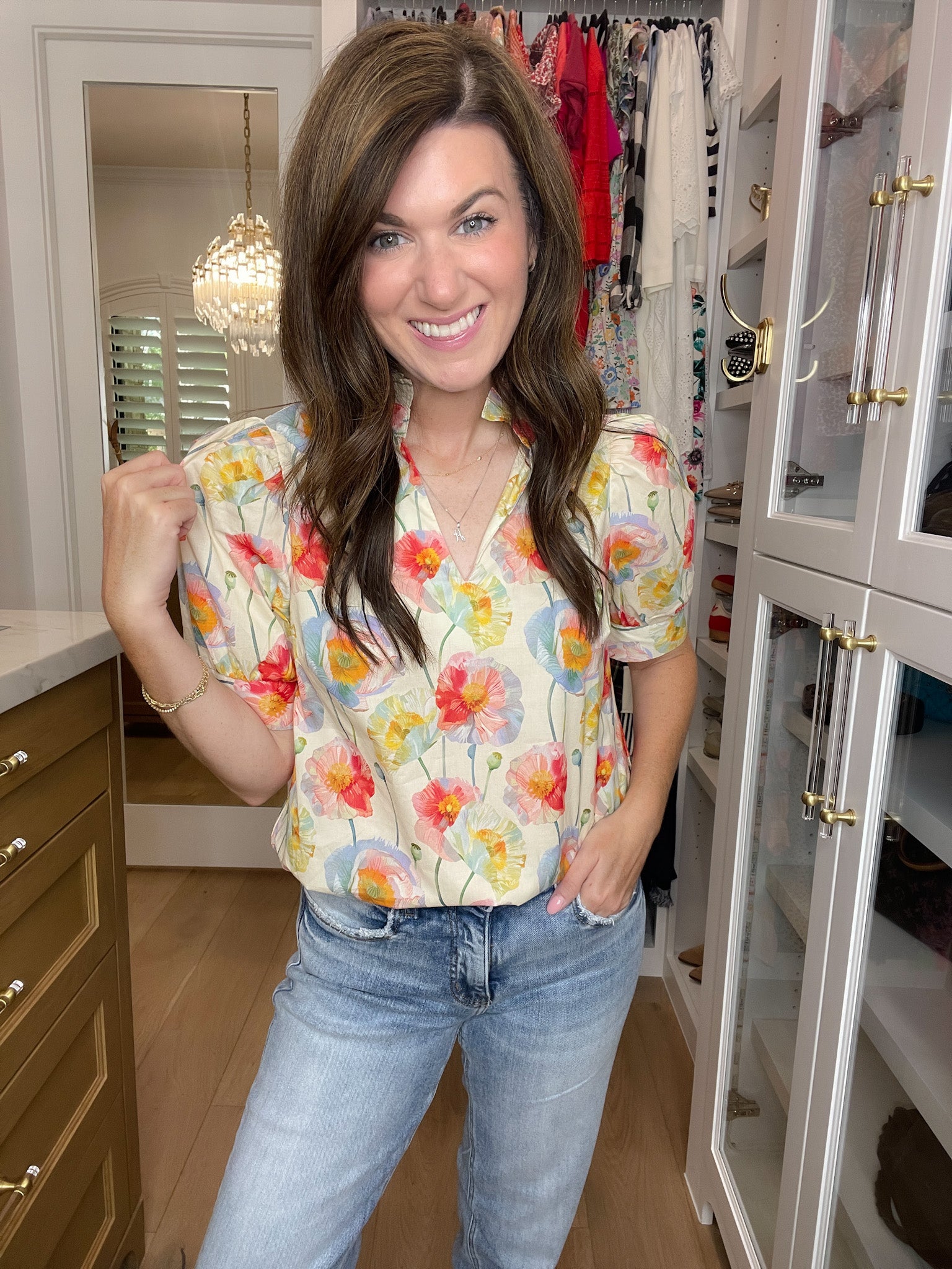 Morning Meadow Top in Cream