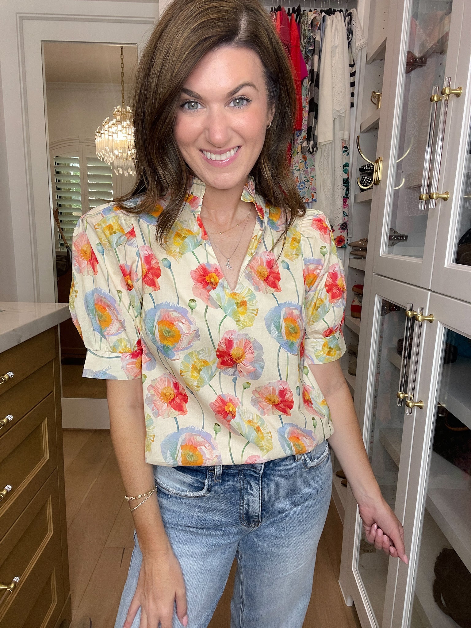 Morning Meadow Top in Cream