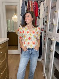 Morning Meadow Top in Cream