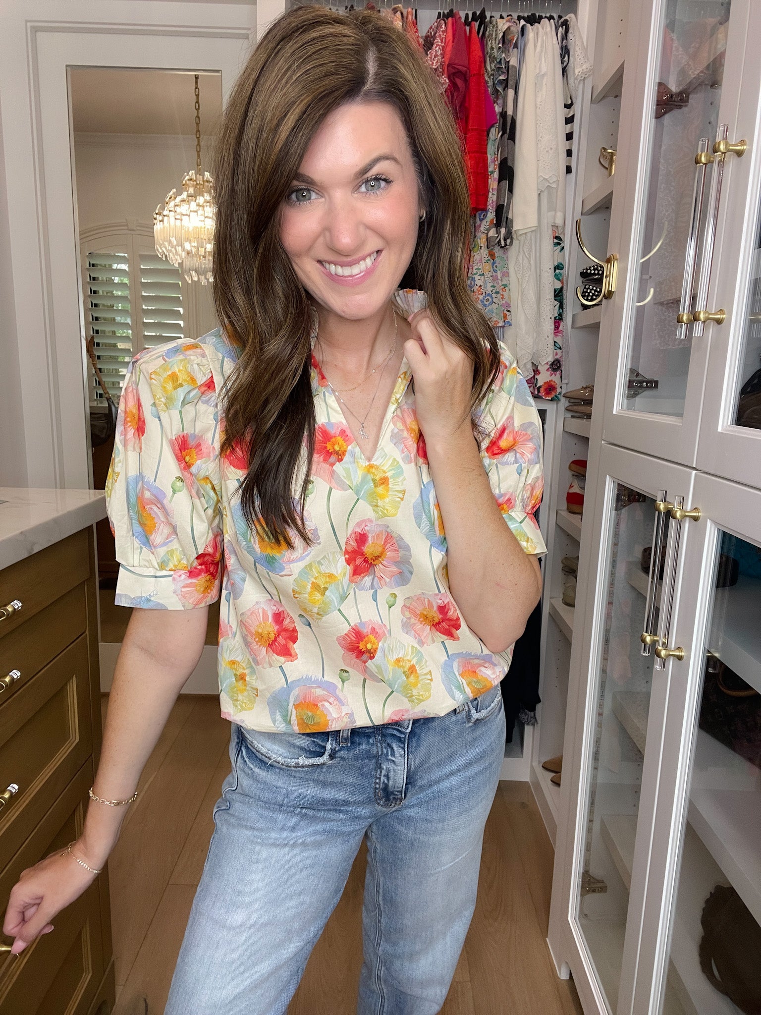 Morning Meadow Top in Cream