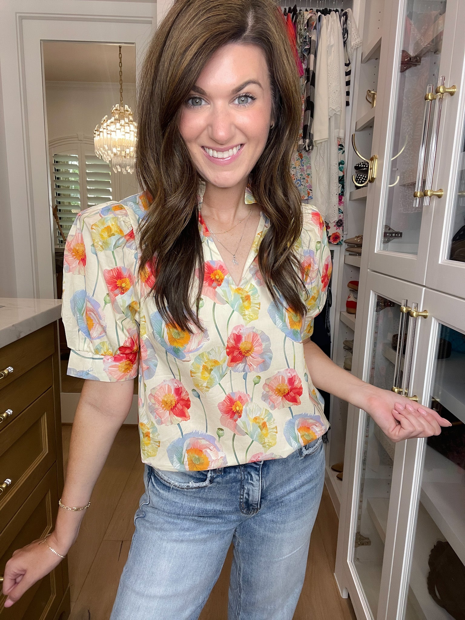 Morning Meadow Top in Cream