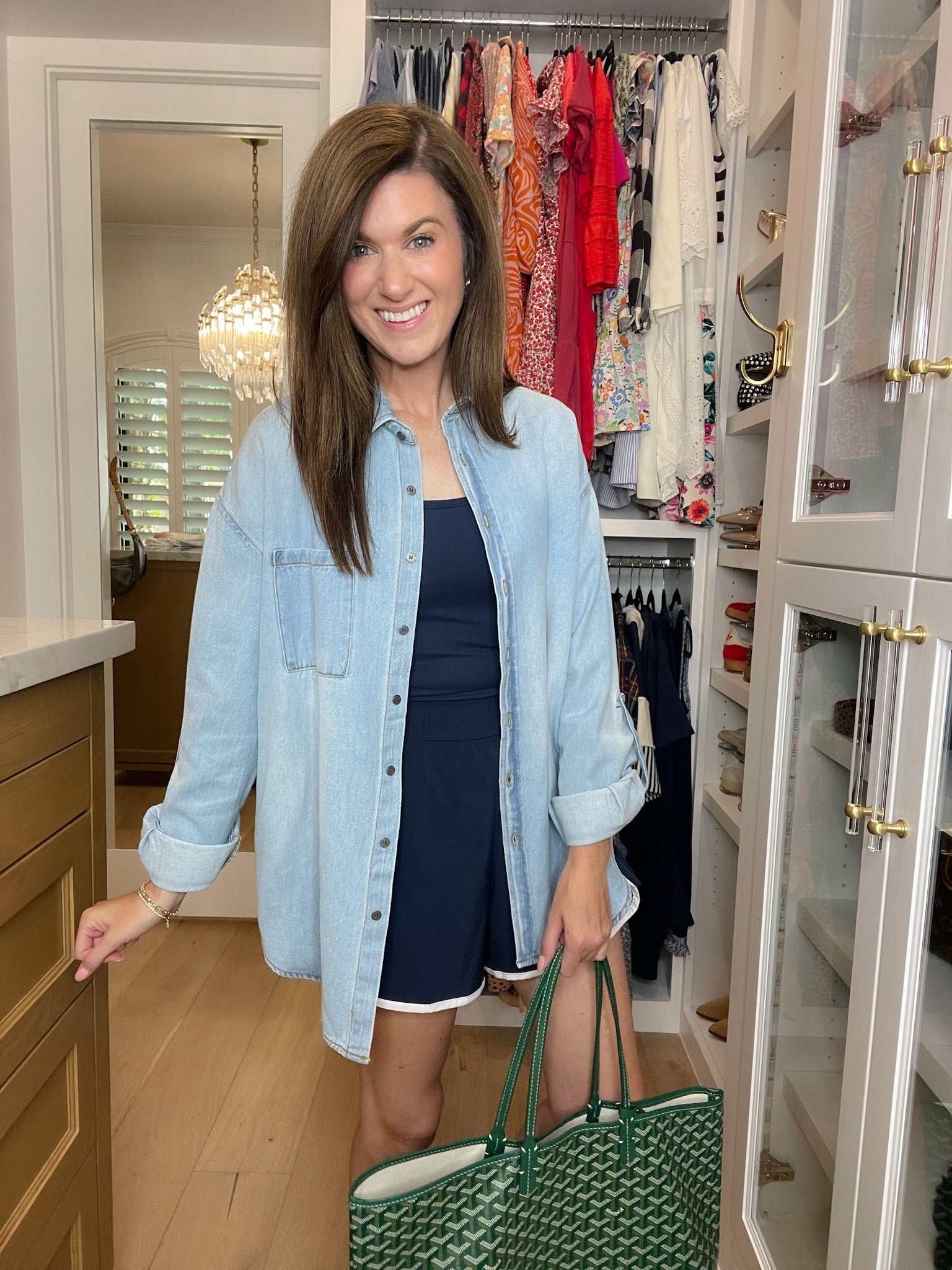 Fast Track Shortsie Romper in Navy