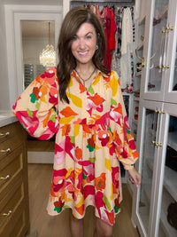 Color Crush Floral Dress