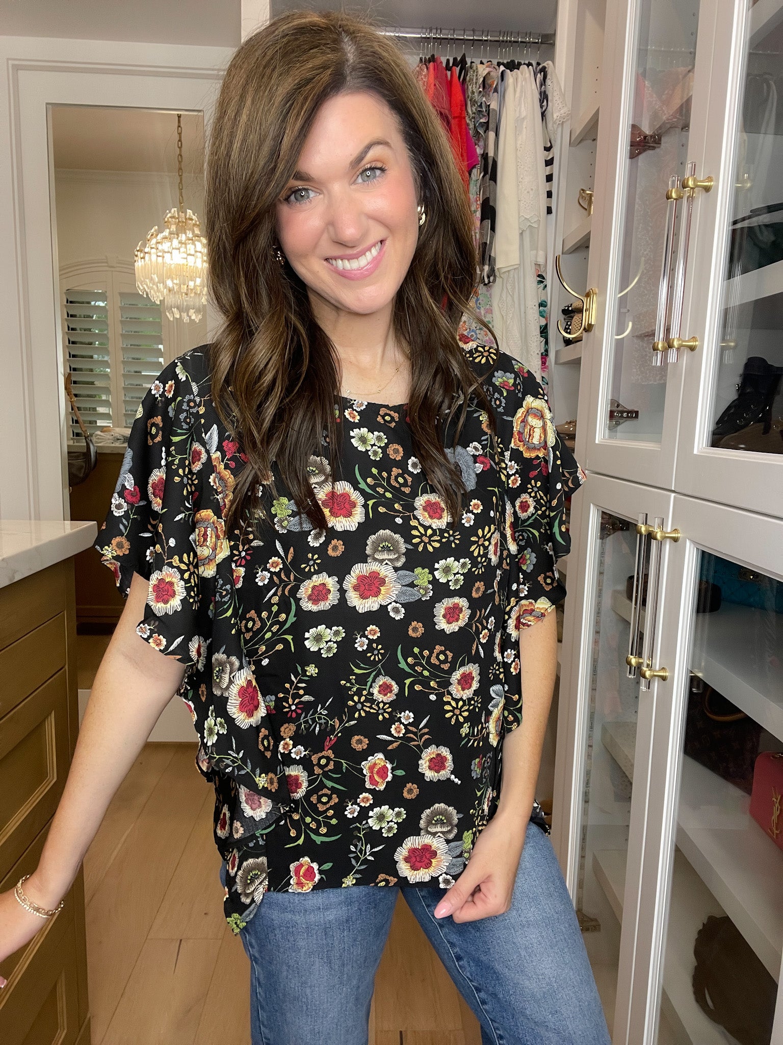 *BELLES & DOORBUSTER* Twilight Garden Top *Final Sale*