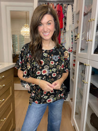 *BELLES & DOORBUSTER* Twilight Garden Top *Final Sale*