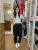 Everyday Escape Mineral Washed Pants in Black