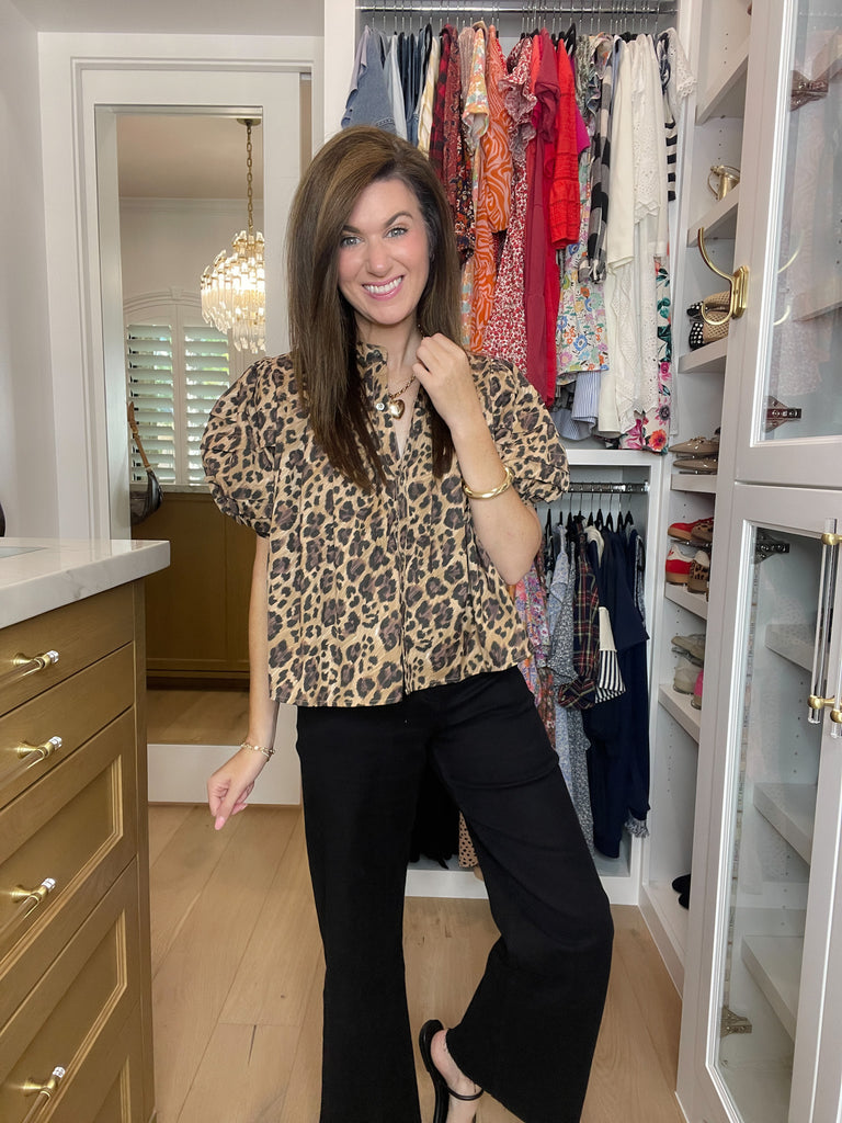Leopard Lane Top