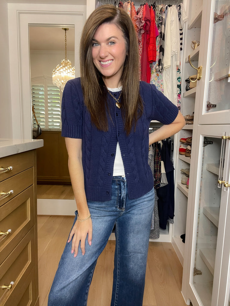 The Ivy Lane Cardigan in Navy