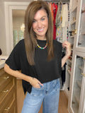 Simply Stated Tee in Black