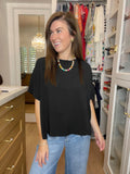 Simply Stated Tee in Black