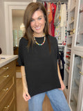 Simply Stated Tee in Black