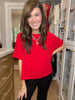 Simply Stated Tee in Red