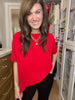 Simply Stated Tee in Red