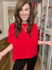 Simply Stated Tee in Red