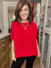 Simply Stated Tee in Red