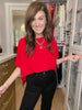 Simply Stated Tee in Red