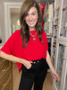 Simply Stated Tee in Red