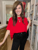 Simply Stated Tee in Red
