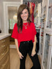 Simply Stated Tee in Red