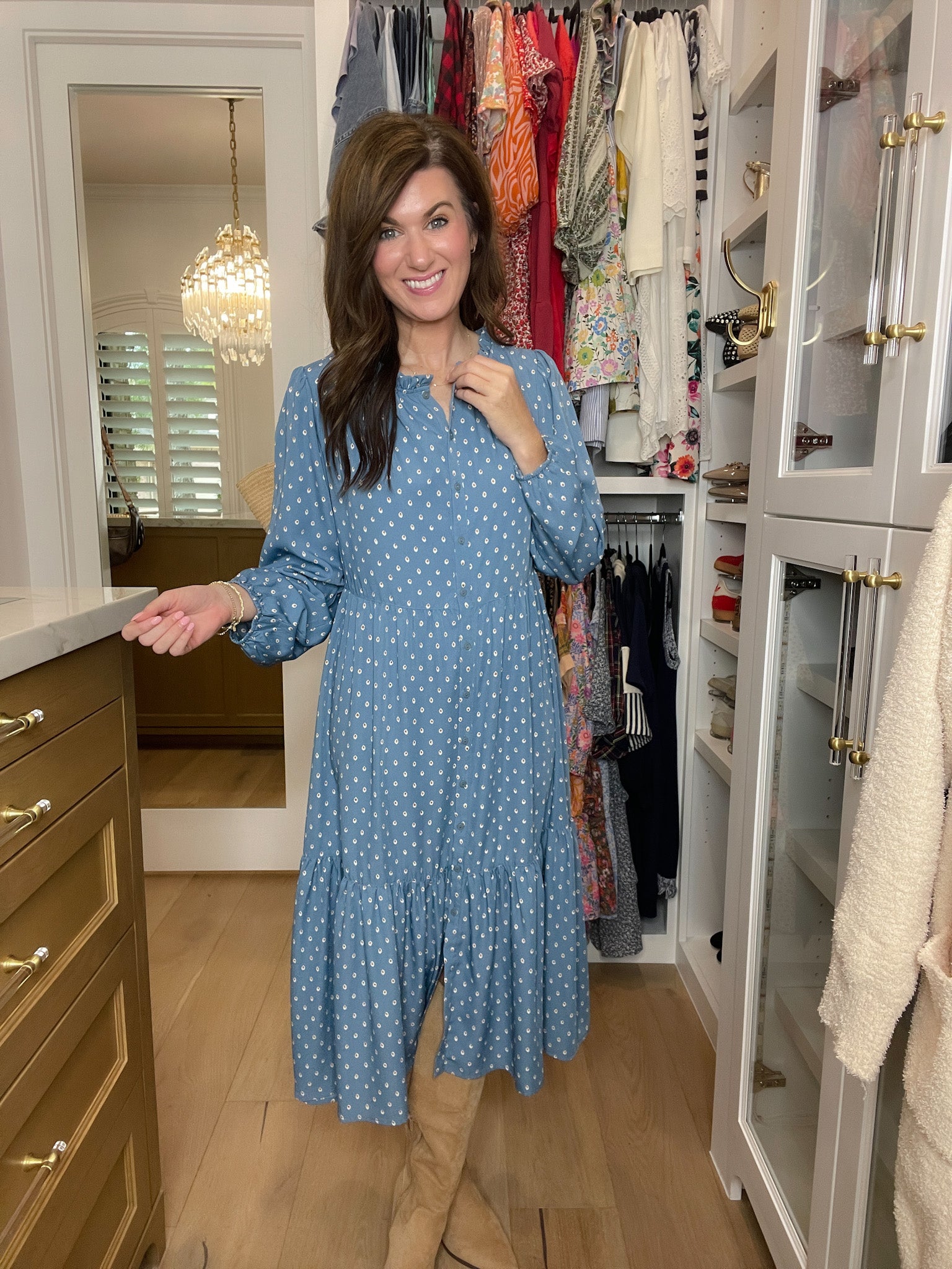 Heirloom Blues Midi Dress