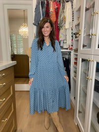 Heirloom Blues Midi Dress