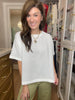 Simply Stated Tee in Off White